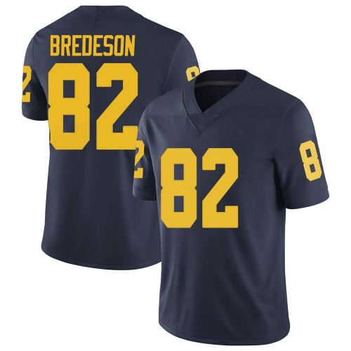 Max Bredeson Michigan Wolverines Men's NCAA #82 Navy Limited Brand Jordan College Stitched Football Jersey JAG4254SI